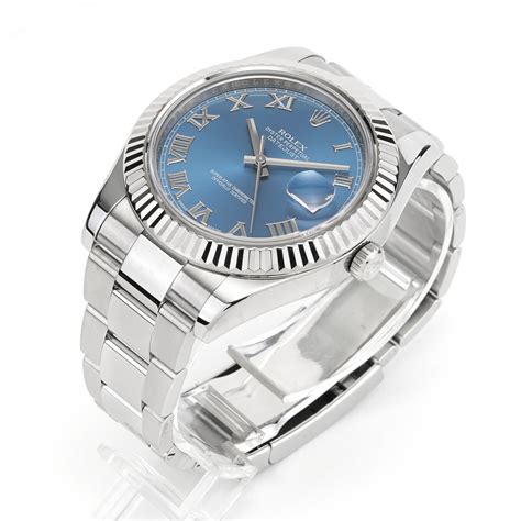 rolex datejust ii blue dial 41mm